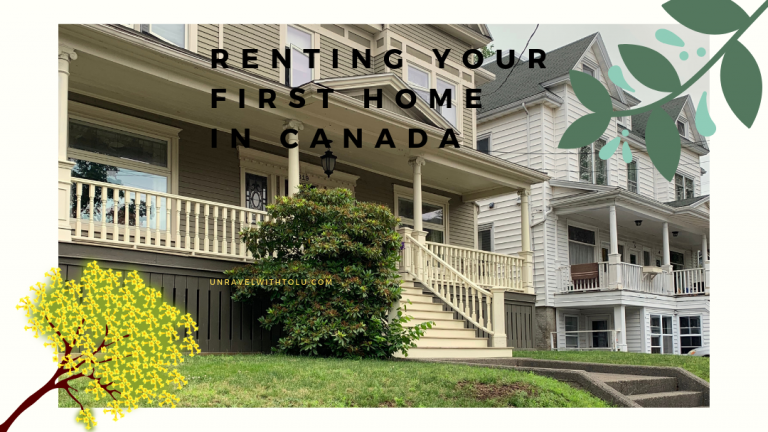 RENTING YOUR FIRST HOME IN CANADA