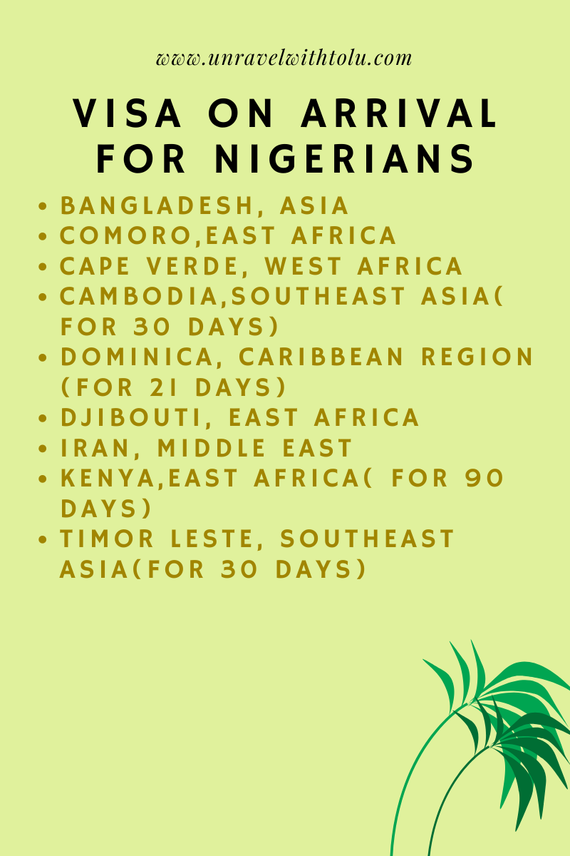 visa free for nigerians