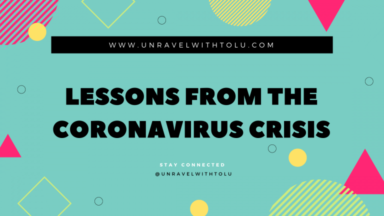 lessons from the coronavirus crisis