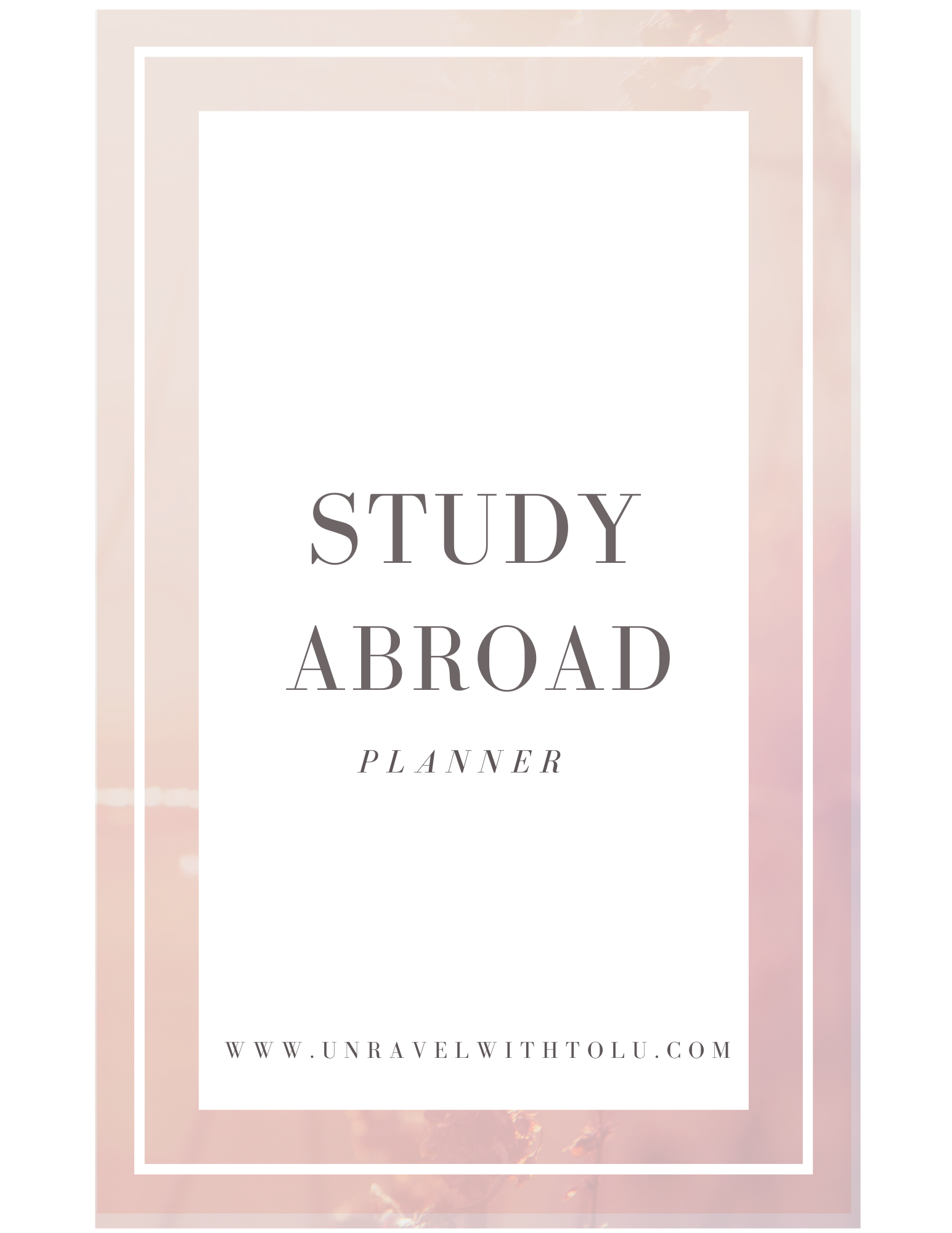 Study Abroad Planner
